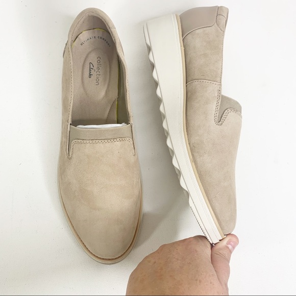 sharon dolly suede wedge loafer